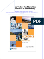 Economics Today The Micro View Pearson Series in Economics