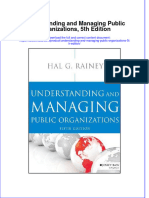 Understanding and Managing Public Organizations 5th Edition