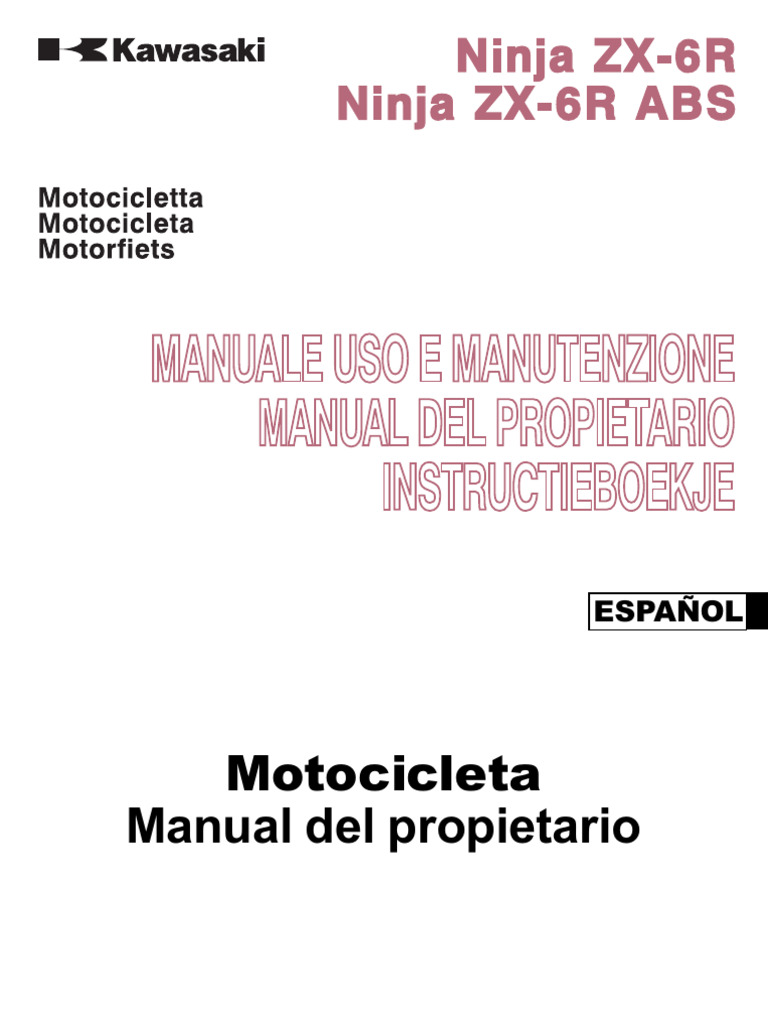 NINJA ZX 6R 2013 2016 Esp | PDF | Motocicleta | Casco