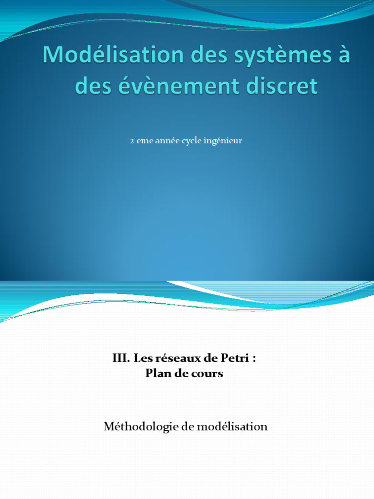 Modélisation des réseaux de Petri | PDF | Inventaire | Informatique