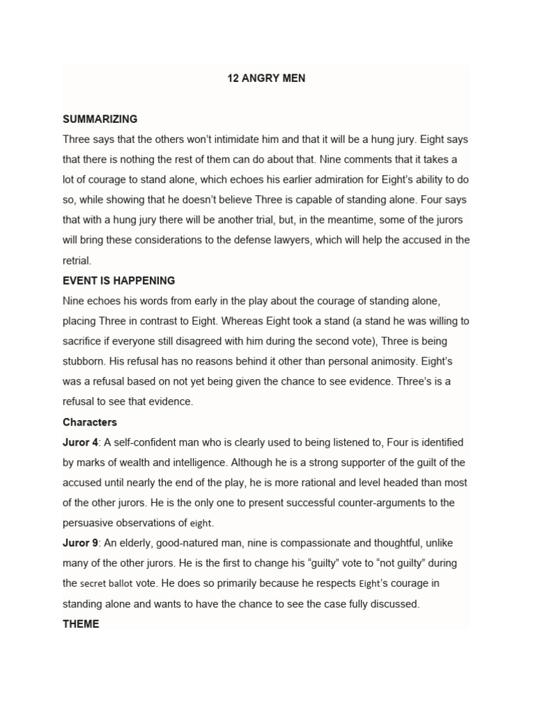 12 ANGRY MEN | PDF
