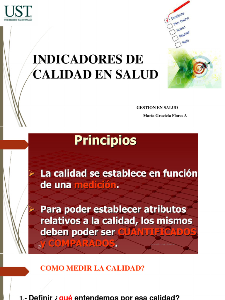 Indicadores de Calidad en Salud | PDF | Crecimiento personal y profesional