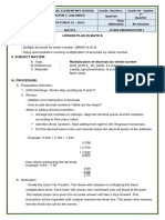 Cot1 Math Lesson Plan