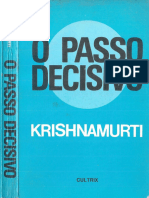 O Passo Decisivo Jiddu Krishnamurti