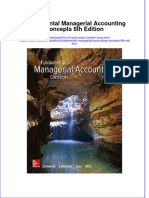 Fundamental Managerial Accounting Concepts 8th Edition