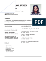 Black and White Simple Office Assistant Resume