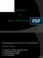 8 Estimation of Peak Flood Discharge