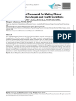 Updated Integrated Framework For Making Clinical Decisions Across The Lifespan and Health Conditions