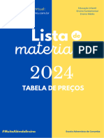 Lista de Materiais - Corumbá