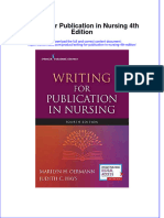 Writing For Publication in Nursing 4th Edition