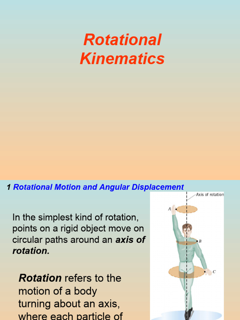Understanding Rotational Kinematics | PDF | Rotation Around A Fixed ...