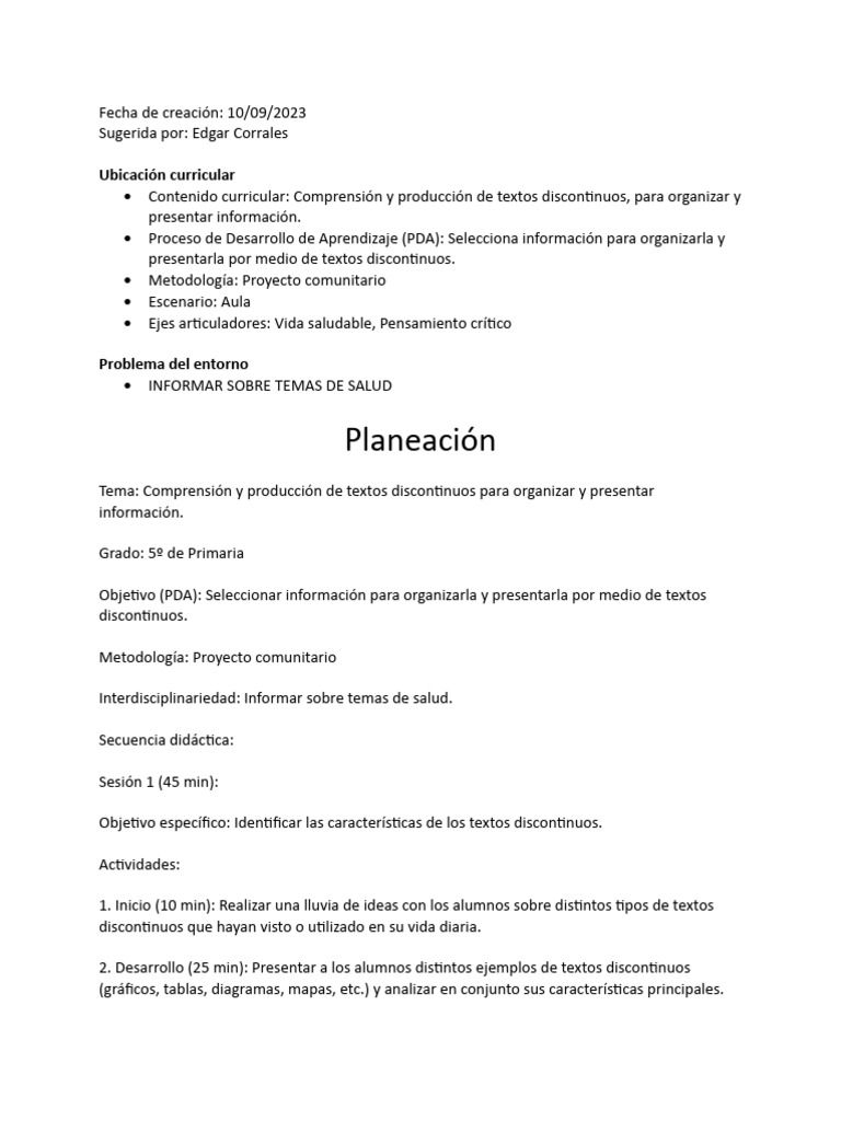 Textos discontinuos pdf informaci n infografia
