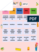 Pink Colorful Cute Customizable and Printable Class Schedule