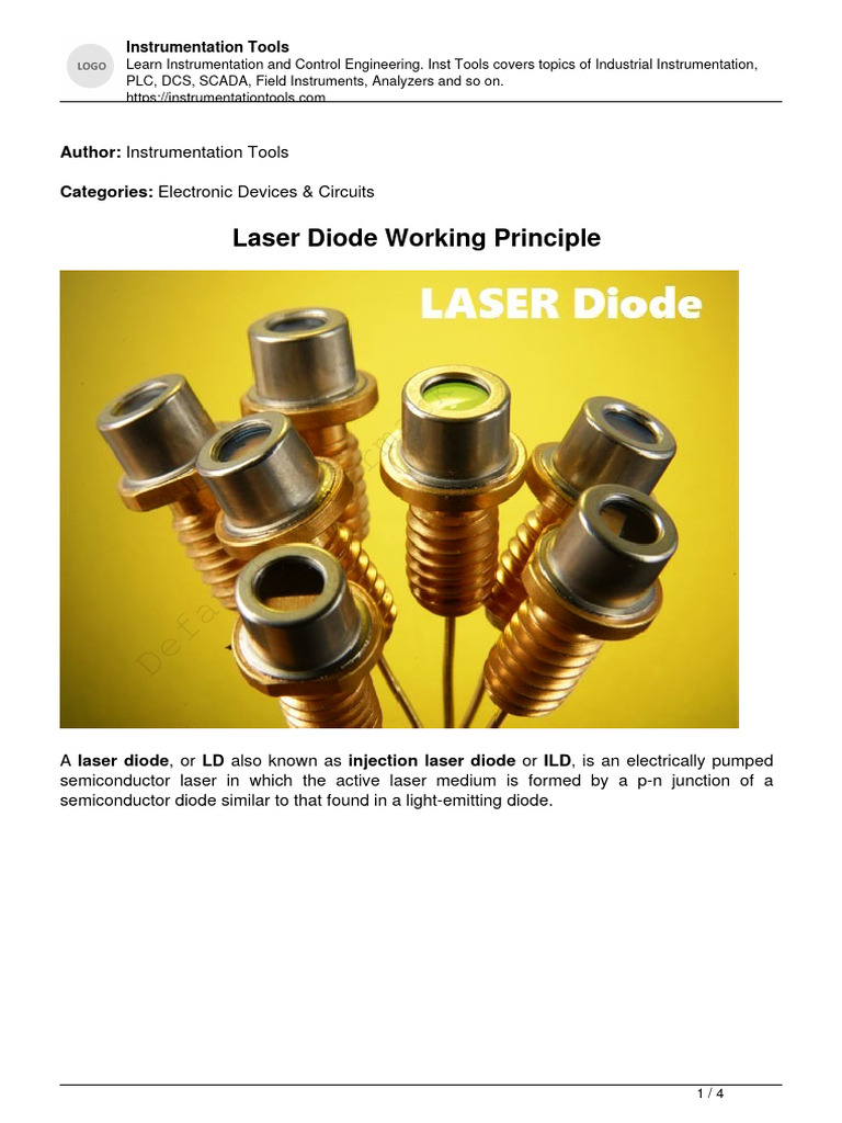 Laser Diode PDF Laser Diode Laser