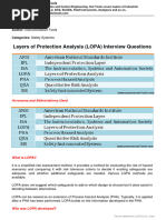 Layers of Protection Analysis