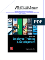 Etextbook 978 0078112850 Employee Training Development 7th Edition