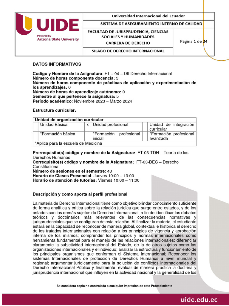 Derecho Internacional 1 | PDF | Caso de ley | Derechos humanos