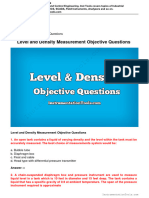 Level and Density Measurement Questions