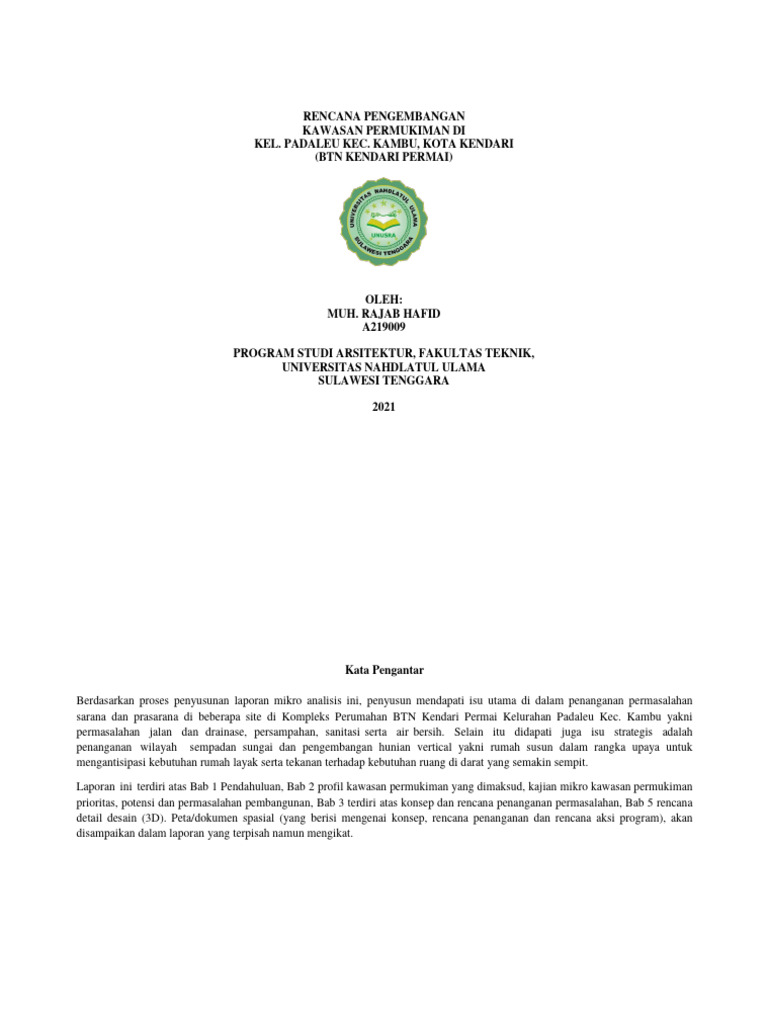 Tugas Perencanaan Kawasan (Muh. Rajab Hafid A219009) | PDF | Sains ...