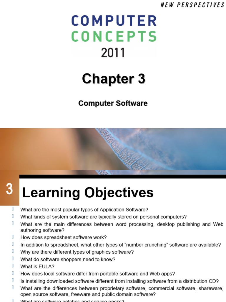 Computer Software Essentials | PDF | Spreadsheet | Application Software