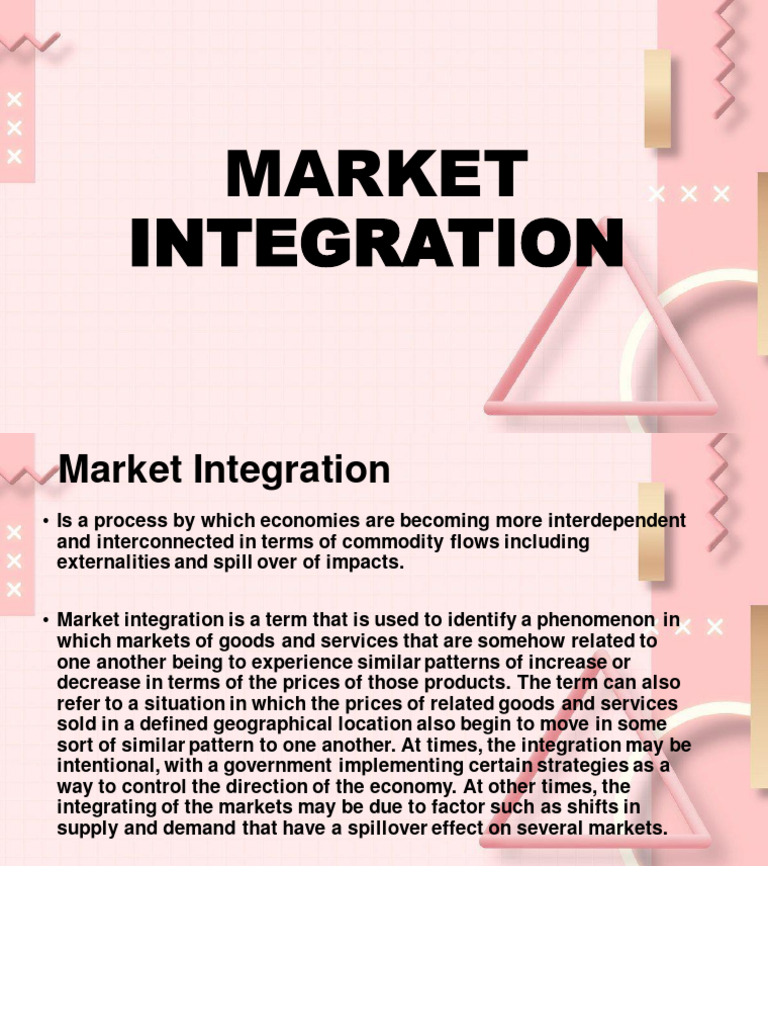 Market Integration | PDF