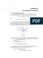 Week 016 Sum and Difference Identities