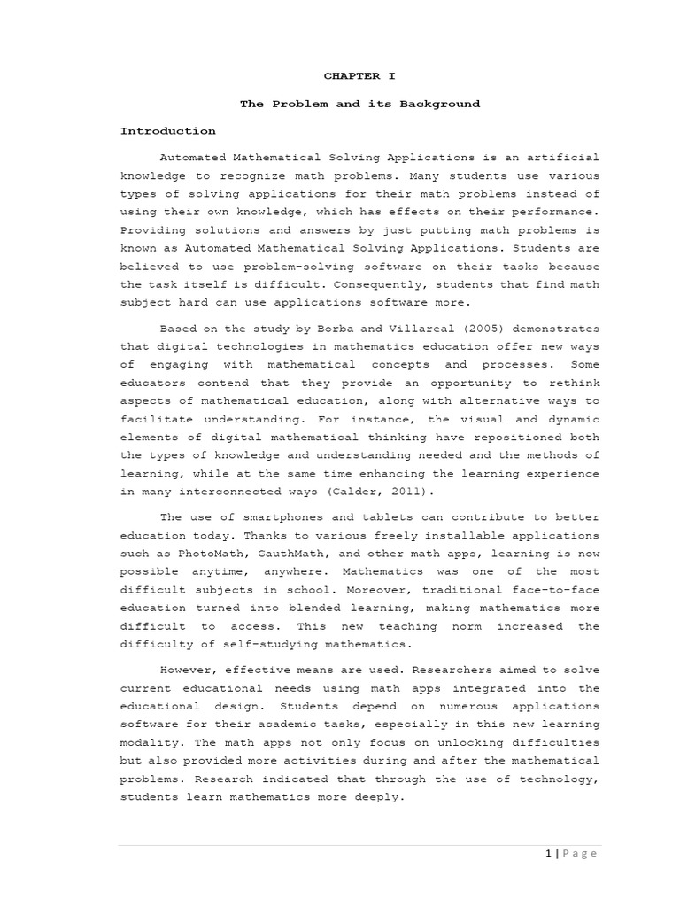 Impact of Math Apps on STEM Students | PDF | Teaching Mathematics ...