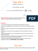 Exp No 1 Volumetric Analysis PDF