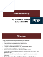 Unit 2 Anesthetic Drugs Pharmacy-II