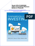 Etextbook 978 0134083308 Fundamentals of Investing Pearson Series in Finance