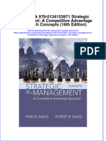 Etextbook 978 0134153971 Strategic Management A Competitive Advantage Approach Concepts 16th Edition