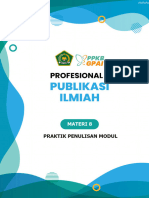 Publikasi Ilmiah - Materi 8 - Praktik Penulisan Modul