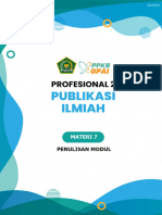 Publikasi Ilmiah - Materi 7 - Penulisan Modul