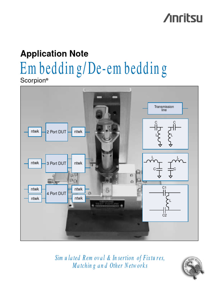 Embedding Deembedding | PDF | Transmission Line | Low Pass Filter