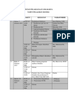 Rincian Jadwal Lokakarya