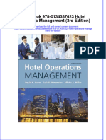 Etextbook 978 0134337623 Hotel Operations Management 3rd Edition