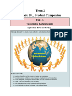 Term 2 Grade 10 - Student Companion: Unit - 6 Vasudhaiva Kutumbakam