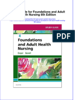 Study Guide For Foundations and Adult Health Nursing 8th Edition