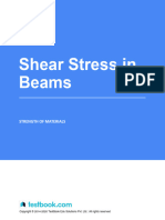 Shear Stress in Beams - Study Notes
