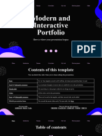 Modern and Interactive Portfolio by Slidesgo