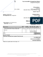 Amazon Book Invoice