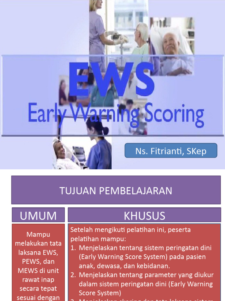 Panduan Tata Laksana EWS, PEWS, MEWS | PDF | Sains & Matematika