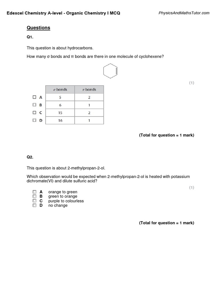 1000 MULTIPLE CHOICE QUESTIONS IN ORGANIC CHEMISTRY PDF WITH ANSWERS visual data 8