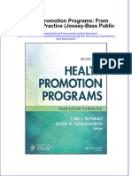 Health Promotion Programs From Theory To Practice Jossey Bass Public