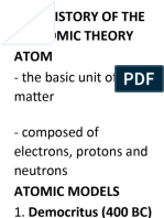 The History of The Atomic Theory