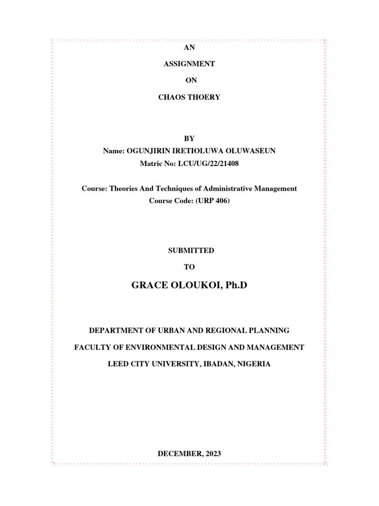 Understanding Chaos Theory in Mathematics | PDF | Chaos Theory ...