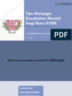 Materi Kesehatan Mental Guru PJOK - Immatulfathina P., M.psi., Psikolog