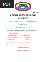 Inventory Management System For Astu