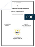 An ASSIGNMENT On Comperative Law LLM Final Draft by Manju Dhruv