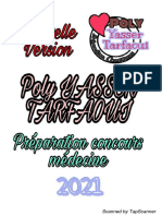 Poly YASSER TARFAOUI Préparation Médecine 2021
